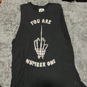 UNIF you are number one unisex muscle tee small